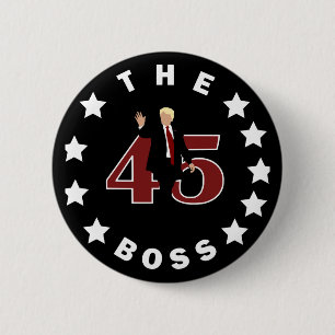 The Boss 45 2 Inch Round Button