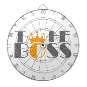 The Boss crown Cufflinks Dartboard