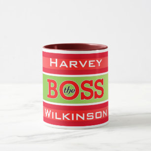 The Boss / Da Boss with Your Name Mug