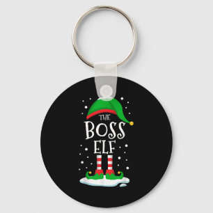 The Boss Elf Christmas Family Matching Xmas Group Keychain