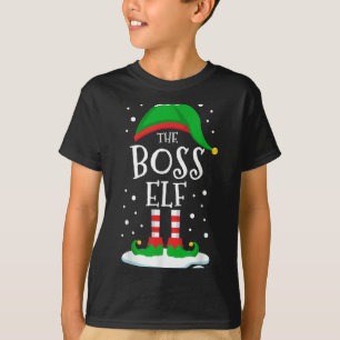 The Boss Elf Christmas Family Matching Xmas Group  T-Shirt