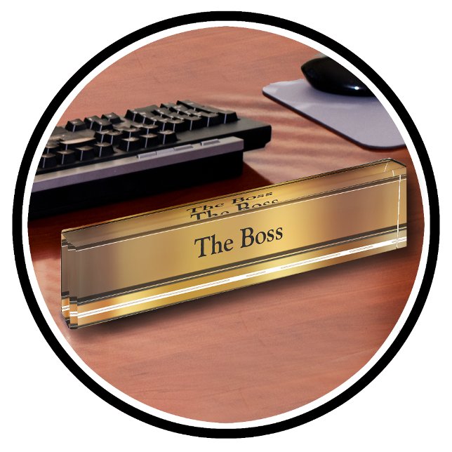 The Boss Executive Desk Name Plates (Creator Uploaded)