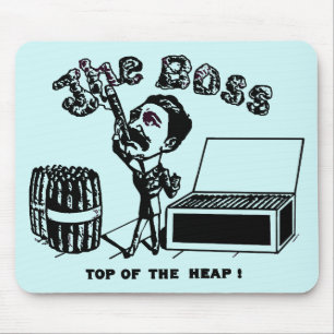The Boss man Vintage Cigar Advertisement Art Mouse Pad