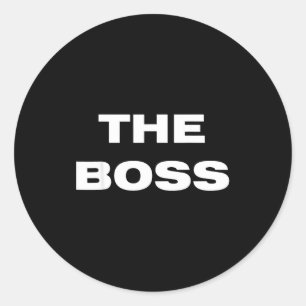 The Boss - The Real Boss Couple Classic Round Sticker