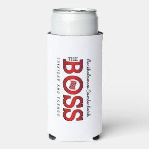 The Boss Trinidad & Tobago Seltzer Can Cooler