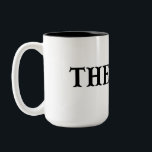 The Boss Two-Tone Coffee Mug<br><div class="desc">This humourous and minimalistic design makes it a perfect gift for newlyweds.</div>