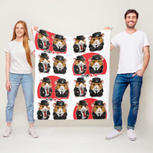 The Bosses Hamster  Fleece Blanket