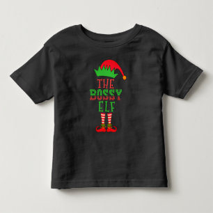 The Bossy Elf Christmas Family Matching Pajama T-S Toddler T-shirt