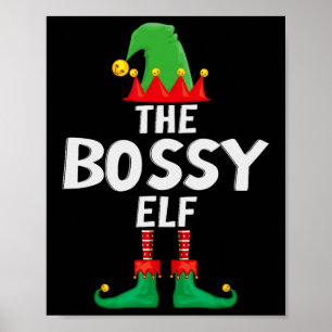 The Bossy Elf Matching Family Christmas  Poster