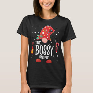 The Bossy Gnome Matching Family Christmas Gnome Pa T-Shirt