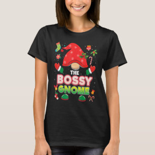 The Bossy Gnome Matching Family Merry Christmas Pa T-Shirt
