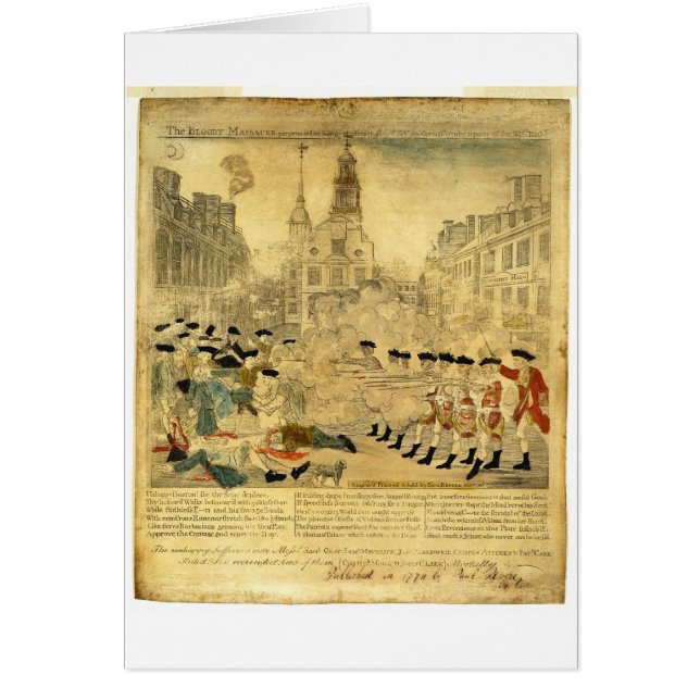The Boston Massacre by Paul Revere (Front)