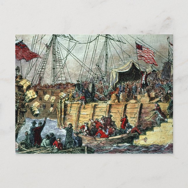 The Boston Tea Party, 16th December 1773 Postcard (Front)