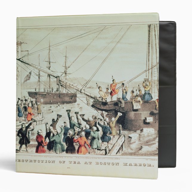 The Boston Tea Party, 1846 Binder (Front/Inside)
