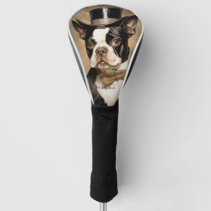 The Boston Terrier Dog 001 - Odessa Leyendecker Golf Head Cover