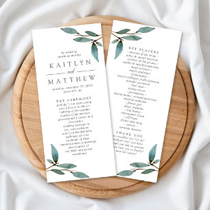 The Botanical Bliss Wedding Collection - Program