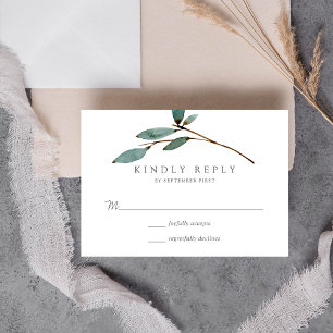 The Botanical Bliss Wedding Collection RSVP Card