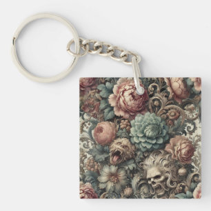 The Botanist’s Curse – Gothic Victorian Floral Keychain
