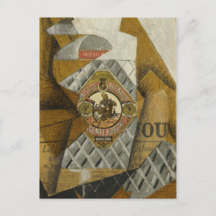 The Bottle of Anís del Mono by Juan Gris Postcard