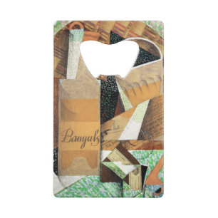 The Bottle of Banyuls, 1914 (gouache & collage) Credit Card Bottle Opener