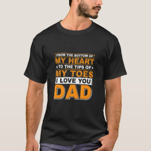The Bottom Of My Heart To Tips Of My Toes I Love Y T-Shirt