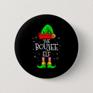 The Boujee Elf Group Matching Family Christmas Xma 2 Inch Round Button