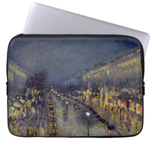 The Boulevard Montmartre at Night Pissarro  Laptop Sleeve