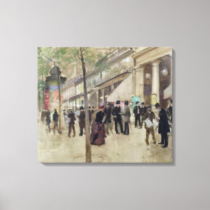 The Boulevard Montmartre Canvas Print