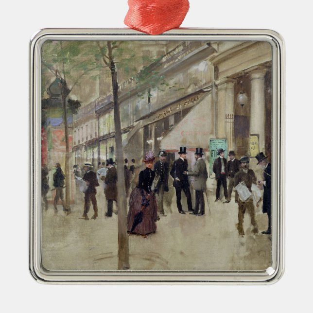 The Boulevard Montmartre Metal Ornament (Front)