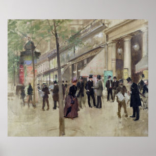The Boulevard Montmartre Poster