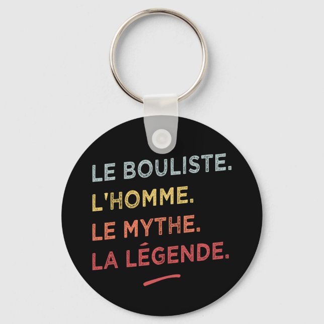 The boulist the man the myth the legend keychain (Front)