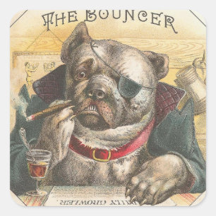 The Bouncer Square Sticker