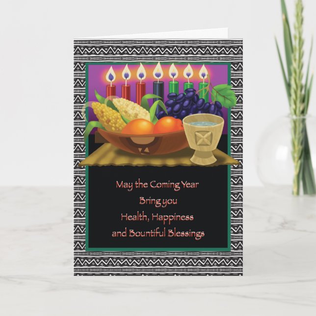 The bounty of Kwanzaa Holiday Card (Front)