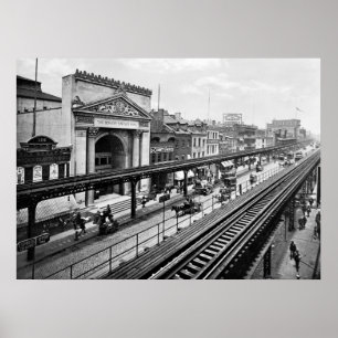 The Bowery, NYC, 1900 Poster