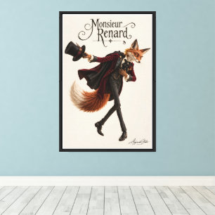 The Bowing Fox Canvas Print