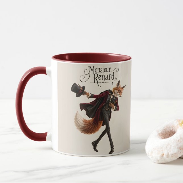 The Bowing Fox Mug (With Donut)