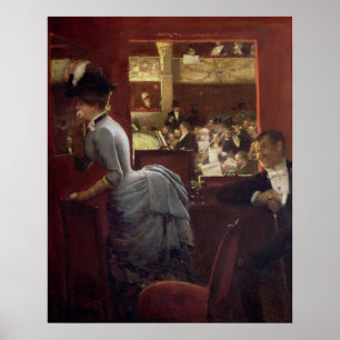 The Box by the Stalls, c.1883 Poster