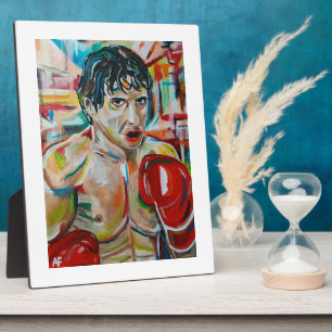 The Boxer Painting by Alfred Fox Plaque