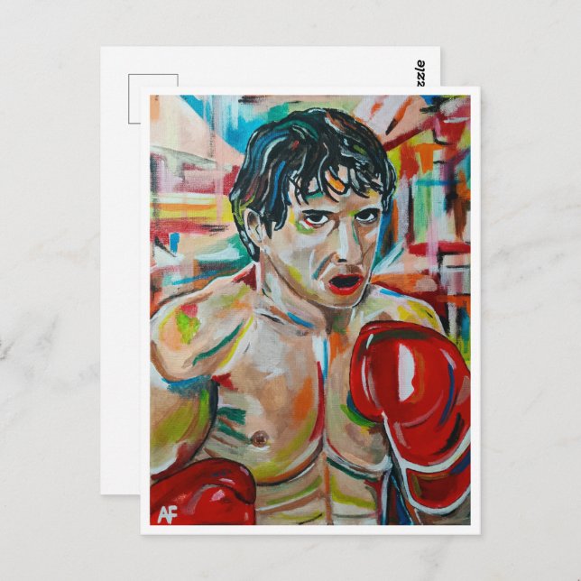 The Boxer Painting by Alfred Fox Postcard (Front/Back)