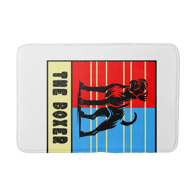 The Boxer - Strong Dog Bath Mat (Front)