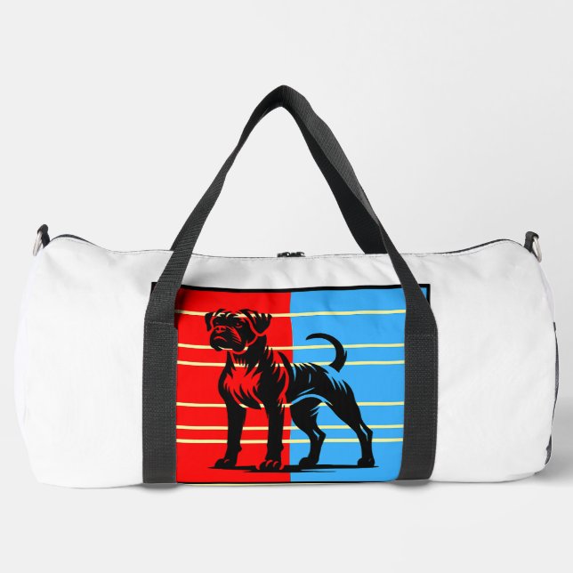 The Boxer - Strong Dog Duffle Bag (Front)
