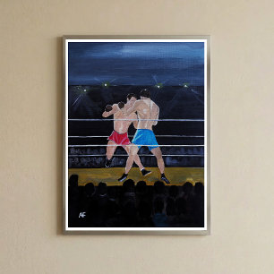 The Boxers Painting by Alfred Fox Canvas Print