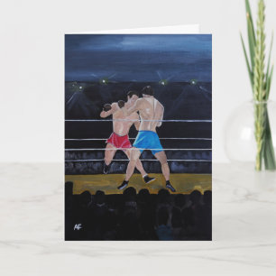 The Boxers Painting by Alfred Fox Card