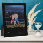 The Boxers Painting by Alfred Fox Plaque<br><div class="desc">The Boxers Painting by Alfred Fox.</div>