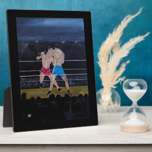 The Boxers Painting by Alfred Fox Plaque