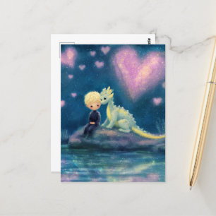 The Boy and His Dragon Postcard