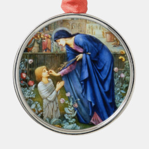THE BOY AND THE VIRGIN METAL ORNAMENT