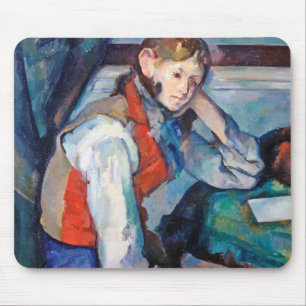 The Boy in the Red Vest, Cezanne Mouse Pad