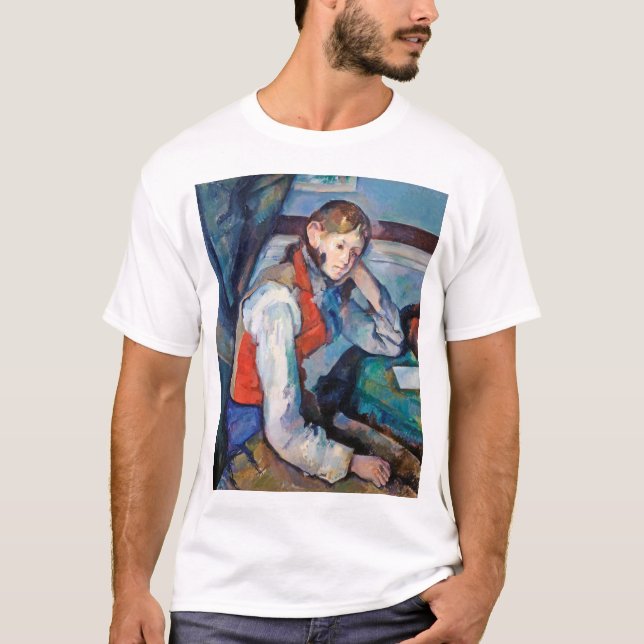 The Boy in the Red Vest, Cezanne T-Shirt (Front)