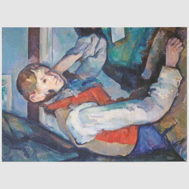 The Boy in the Red Vest, Cezanne Tissue Paper (Front)